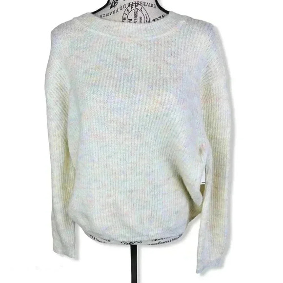 BP crewneck rainbow knit pullover sweater- M - Picture 1 of 4